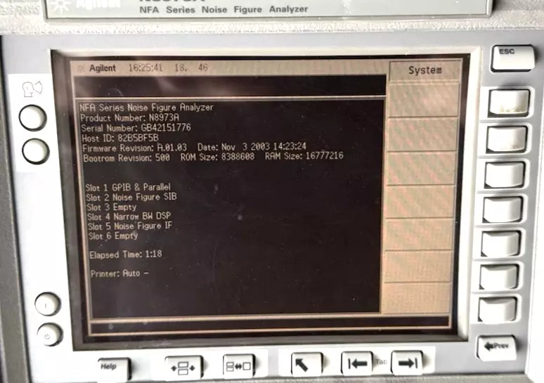 Agilent / Keysight N8973A Noise Figure Analyzer 10 MHz to 3 GHz