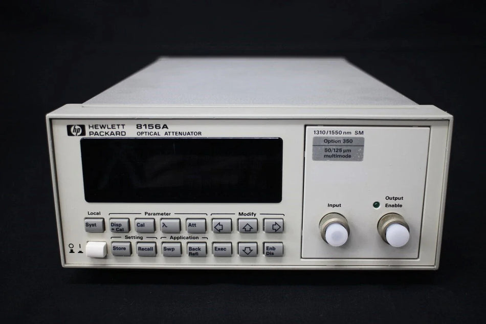 HP 8156A/350 1250-1650nm 60dB Optical Attenuator