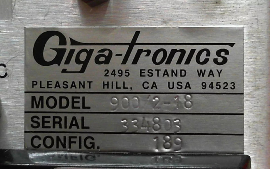 Gigatronics 900/2-18 Synthesized Signal Sweep Generator, 2-18 GHz 334803