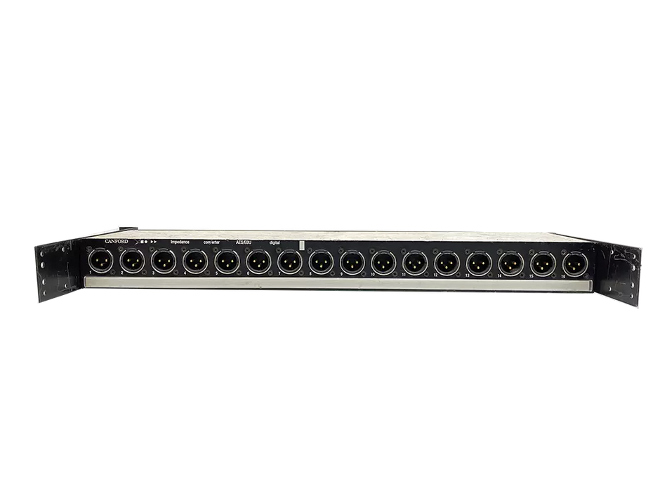 CANFORD BXM16 Rackmount Impedance Converter AES/EBU 1U 16x XLRM to BNC Socket