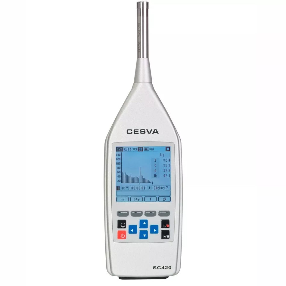 CESVA SC420 Sound Level Meter Class 1 Sound Meter 23 to 140 db