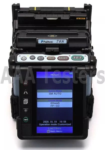 Fujikura 70S SM MM Core Alignment Fiber Fusion Splicer w/ CT-30 Cleaver FSM-70S