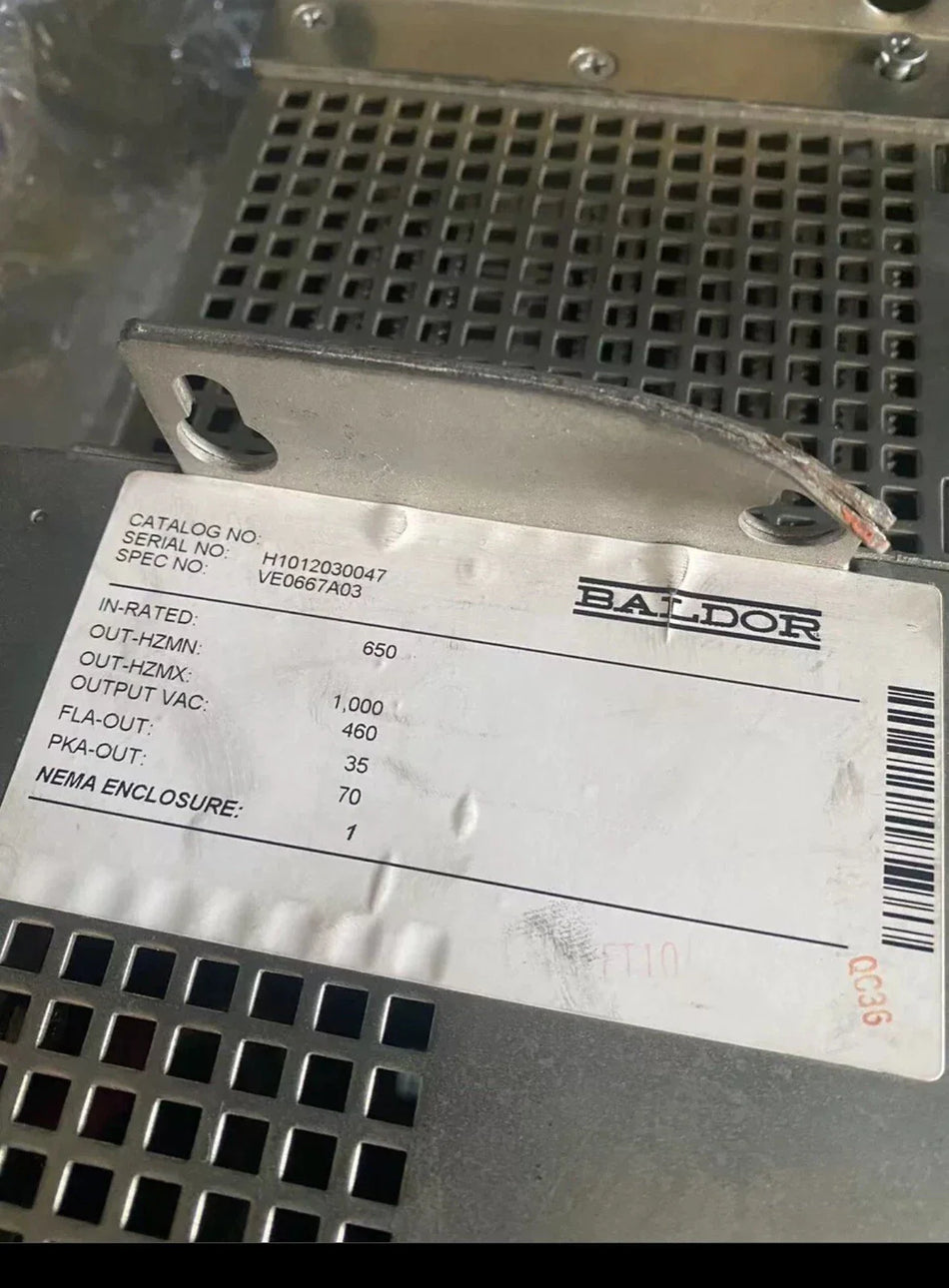 BALDOR VE0667A03 Industrial Electric Motor 1.5HP 3 Phase