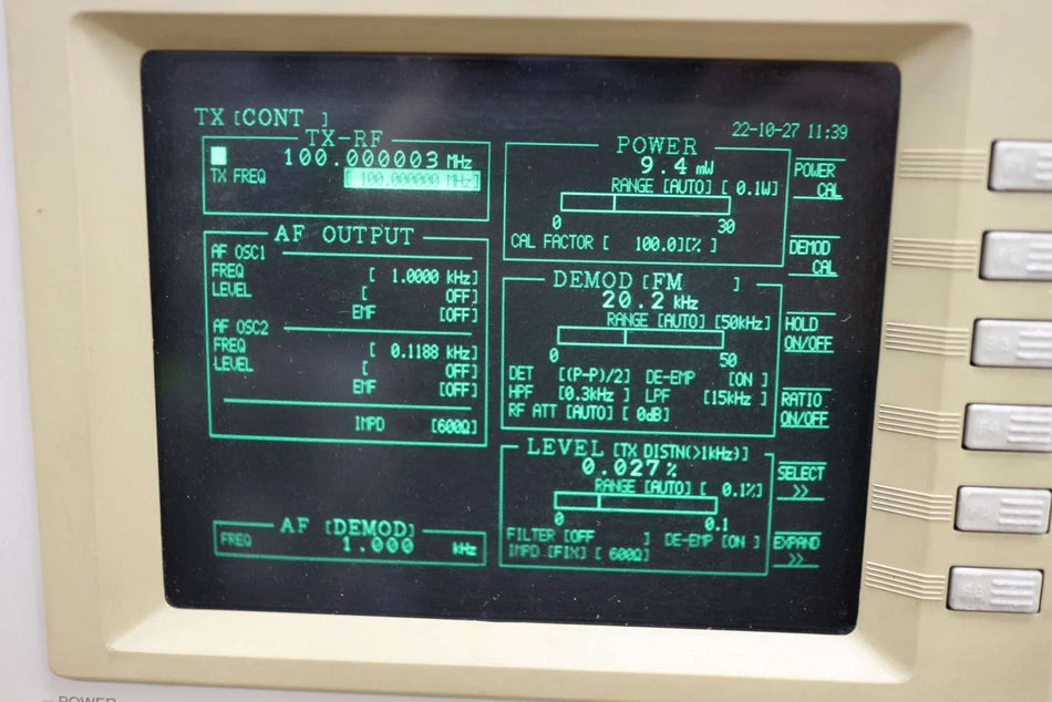 ANRITSU MT2605B1 02/03/04 100KHz-2GHz Radio Communication Tester
