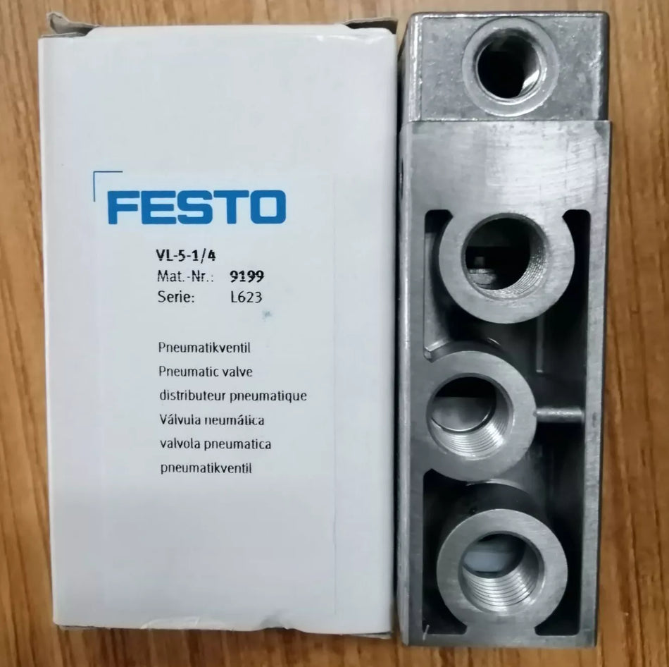 1PC New Festo VL-5-1/4 9199 Pneumatic Control Valve