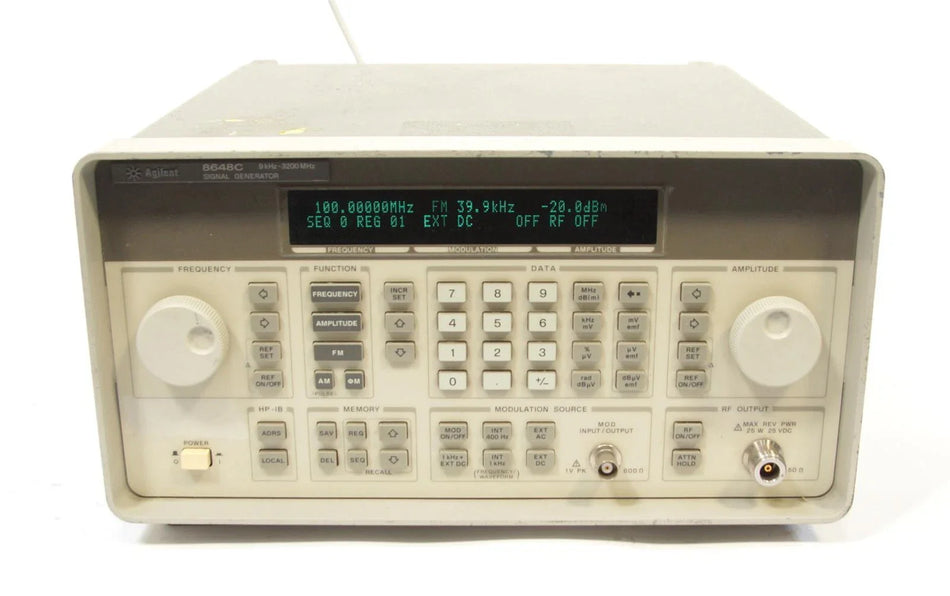 HP / Agilent 8648C Synthesized Signal Generator 9 kHz - 3200 MHz