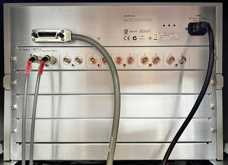 Agilent/Keysight B2201A-B2211A Low Leakage Switch Mainframe (14 Channel)