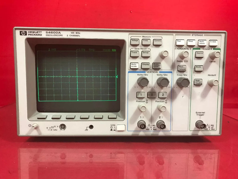HP 54600A Oscilloscope 100MHz 2 channel S/N 3106A00779