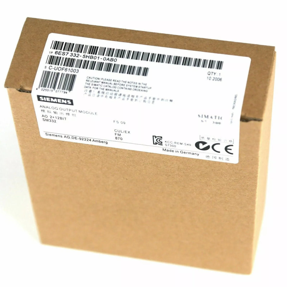 SIEMENS 6ES7 332-5HB01-0AB0 PLC Analog Output Module