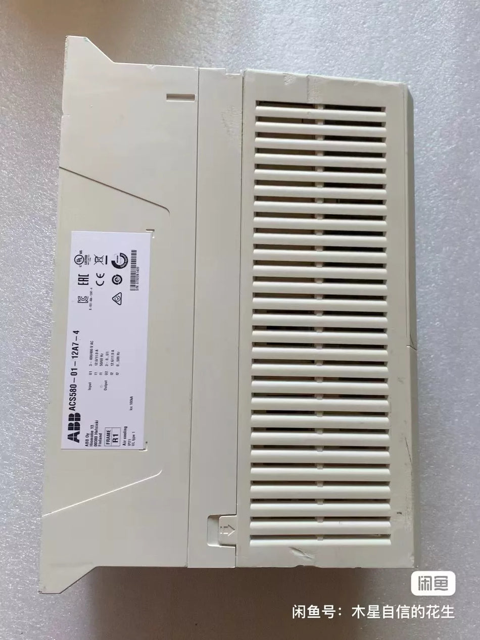 1PC USED ACS580-01-12A7-4 frequency converter (DHL or Fedex) #L6062Y LZ
