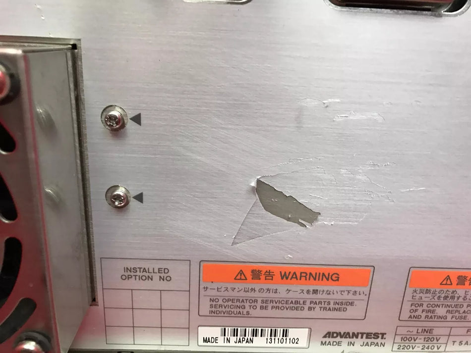 ADVANTEST R3182 Spectrum Analyzer, 9 kHz to 40 GHz S/N 131101102