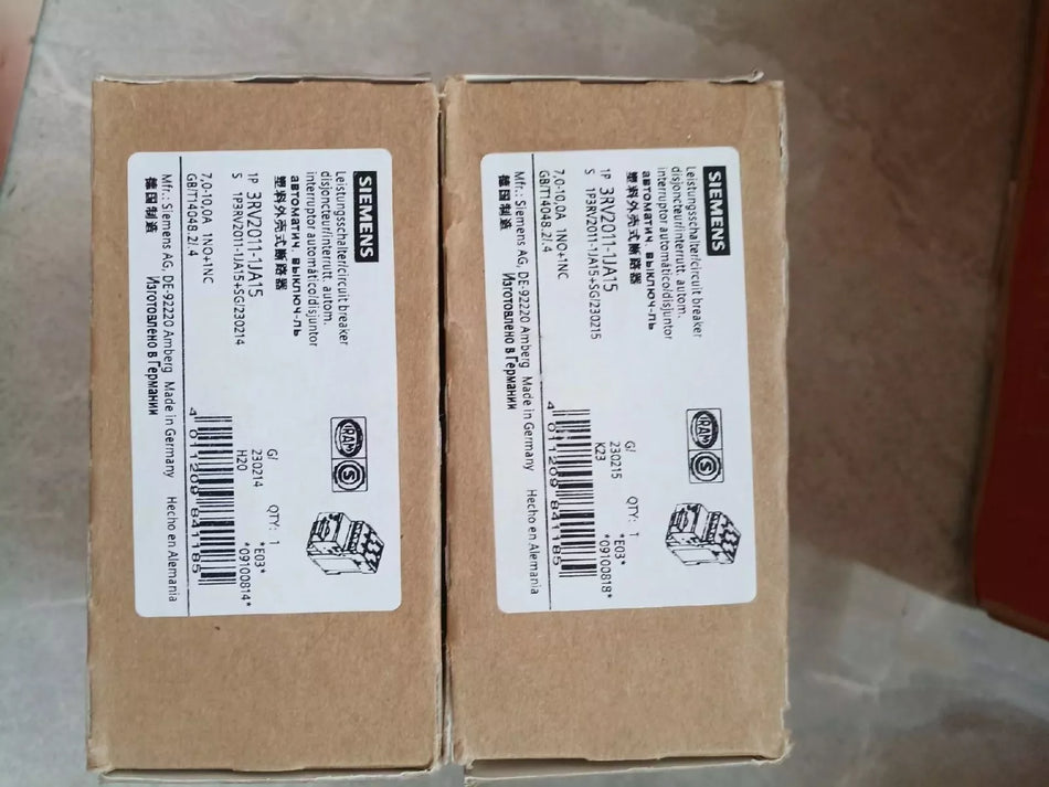 Siemens 3RV2011-1JA15 Contactor 3RV20111JA15 with Expedited Shipping