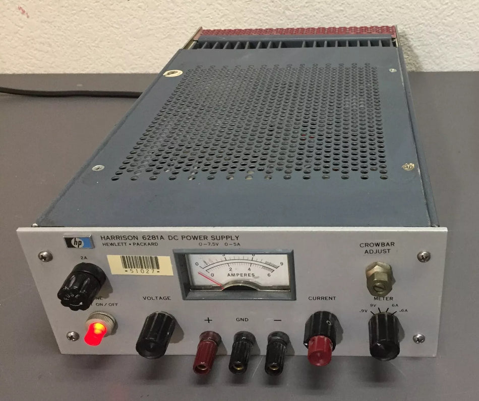 HP Harrison 6281A DC Power Supply 0-7.5V, 0-5A