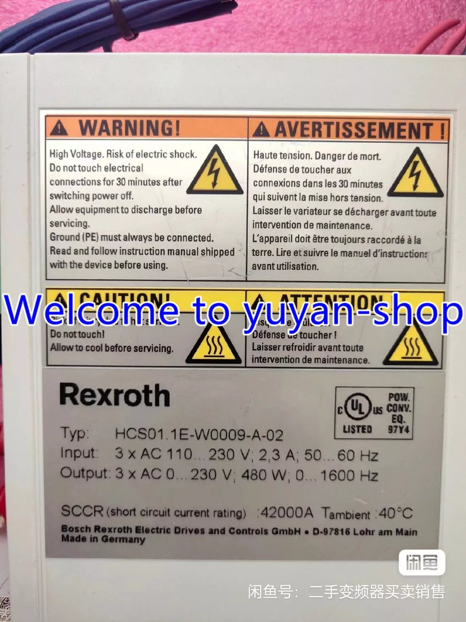 1PCS USED FOR Rexroth HCS01.1E-W0009-A-02 Servo Drive