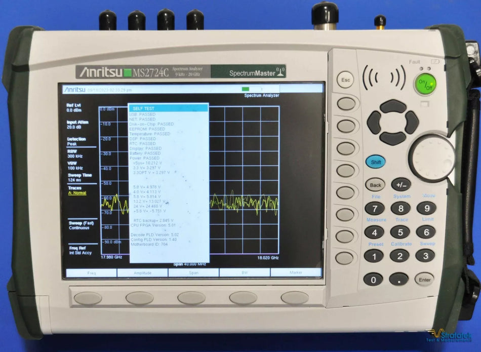 Anritsu Spectrum Master MS2724C Spectrum Analyzer 9kHz - 20GHz Opt. 9/19/25/31
