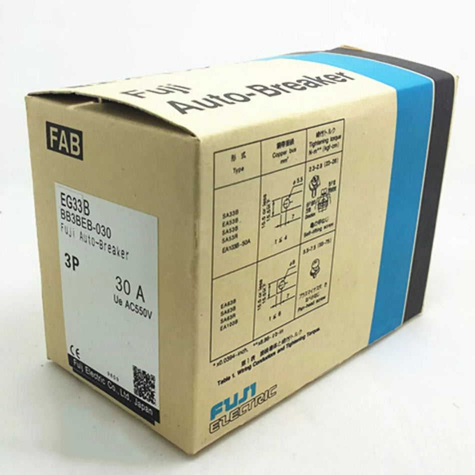 FUJI EG33B 3P 30A Circuit Breaker In Box
