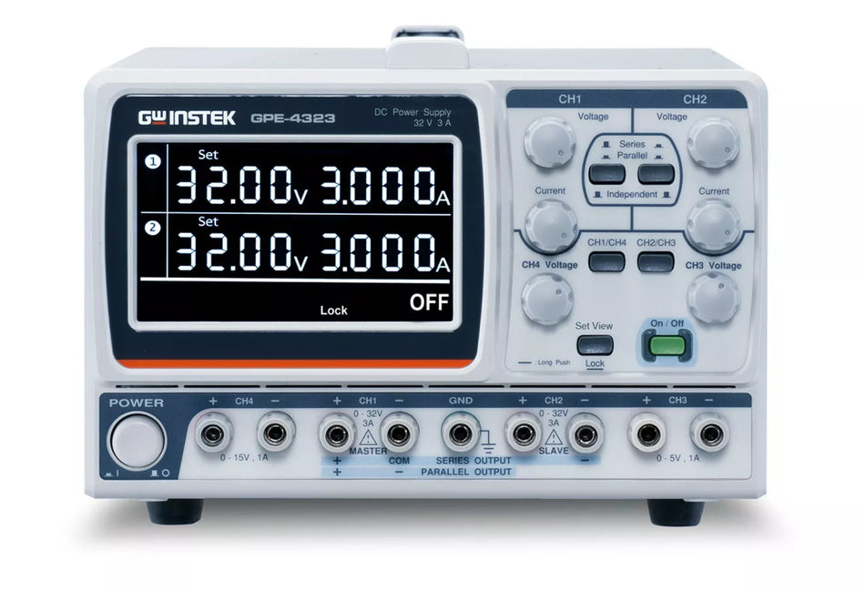 GW Instek GPE-4323 DC Power Supply Linear 4 Channel 212W