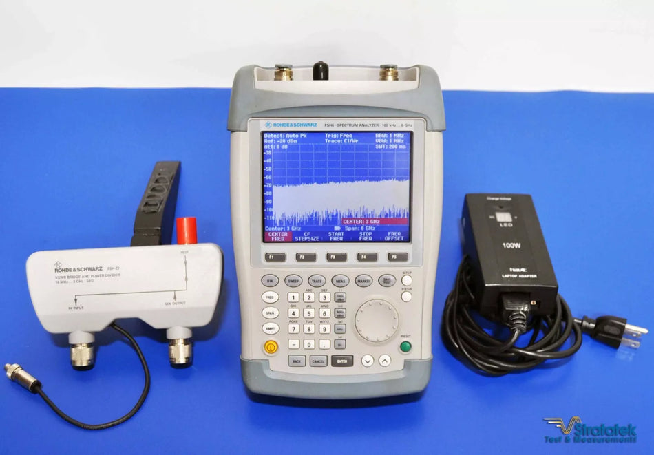 Rohde & Schwarz FSH6 Spectrum Analyzer 6GHz Tracking Generator PreAmp VSWR FSHZ2