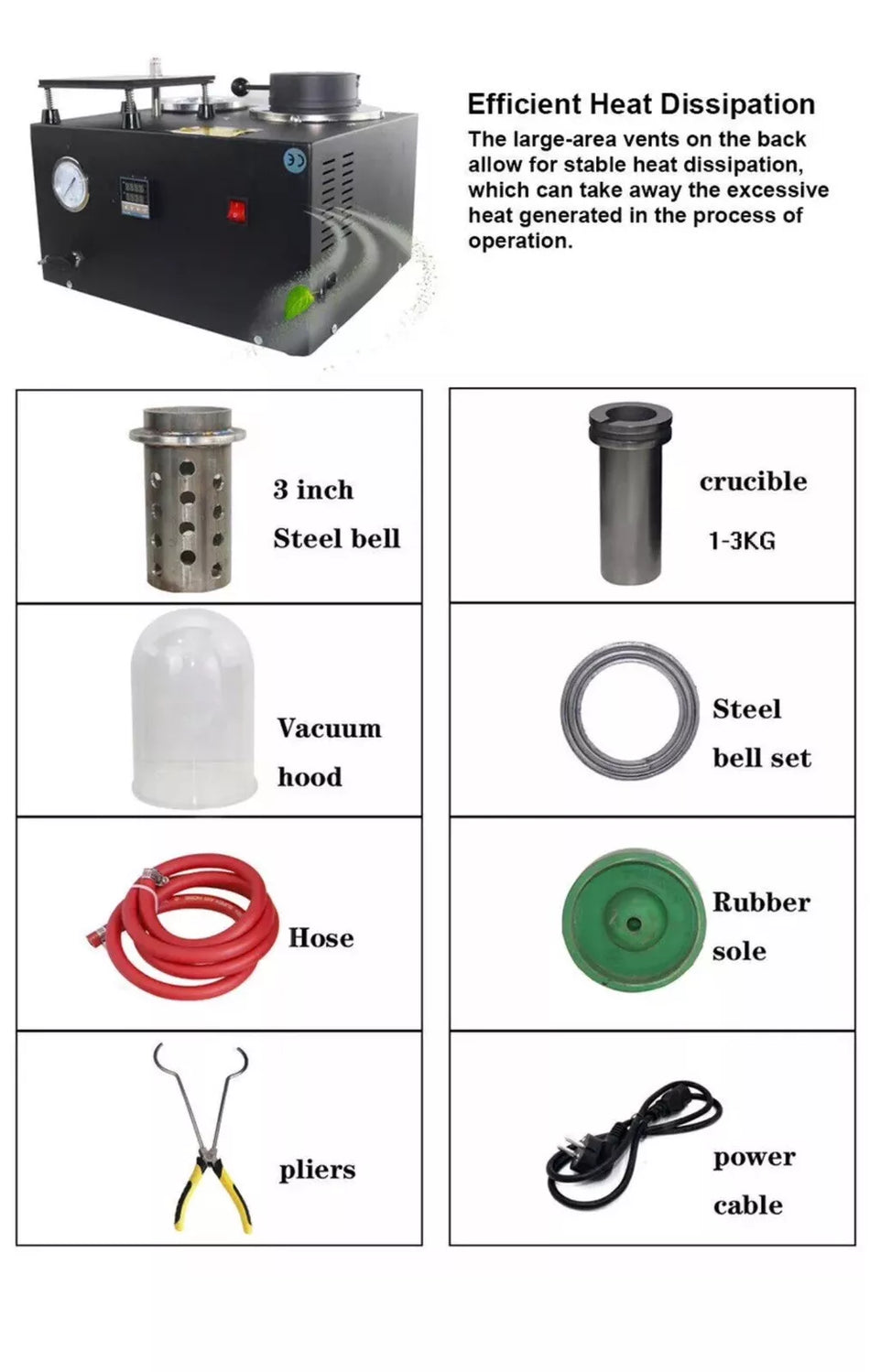 2023 2L Vacuum Investing Casting Machine with Melting for Jewelry Making Tools