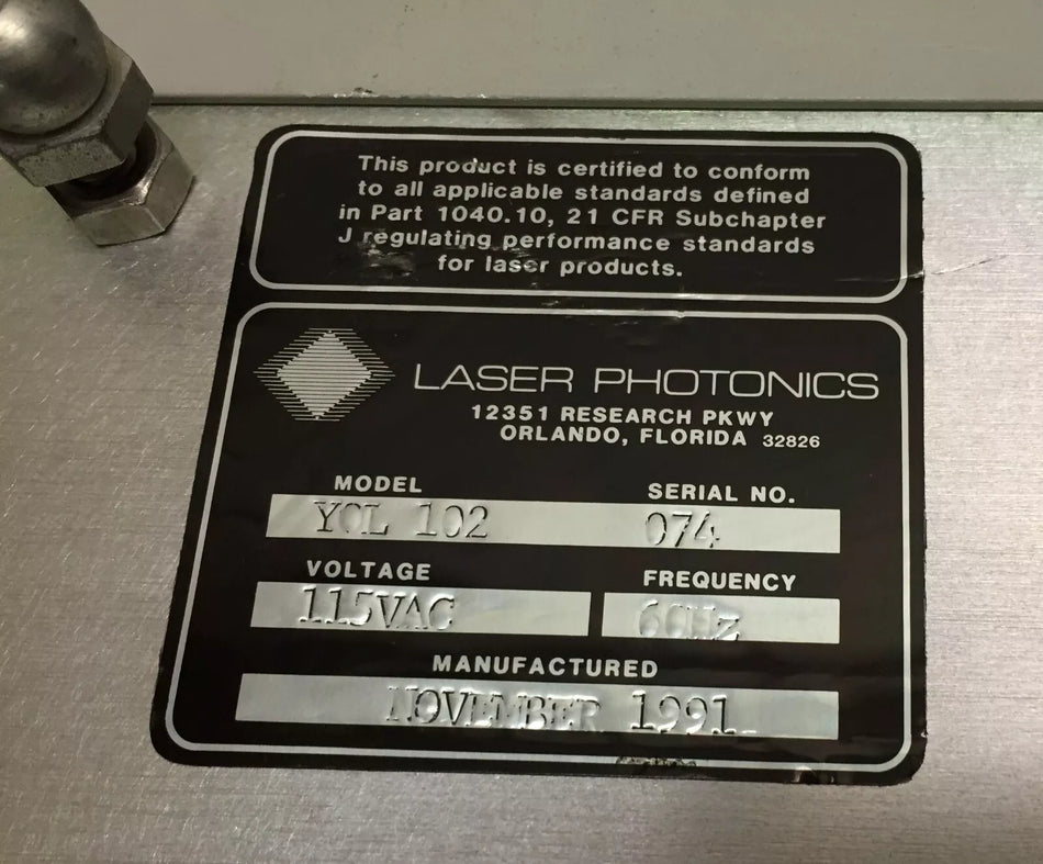 Laser Photonics YQL-102 Laser Head for Cutting and Engraving Applications