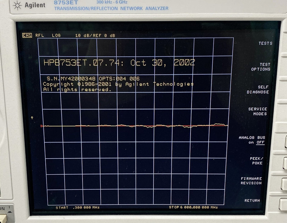 Agilent 8753ET 300KHz-6GHz Network Analyzer