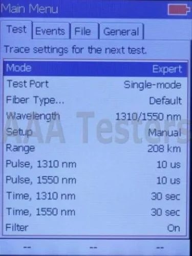 AFL NOYES M200-K-SM SM 1310/1550 Fiber OTDR w/ VFL M200 M-200