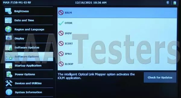 EXFO MAX-715B MaxTester SM Fiber OTDR w/ PM & VFL MAX-715B-M1-EI MAX715B
