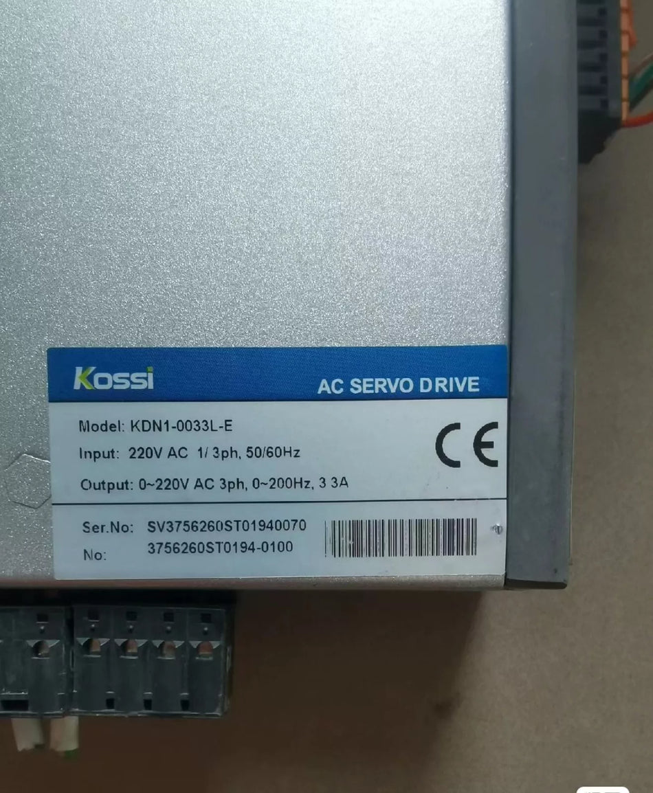 1pc USED KOssi KDN1-0033L-E Servo Drive TESTED By #VDP2 CH