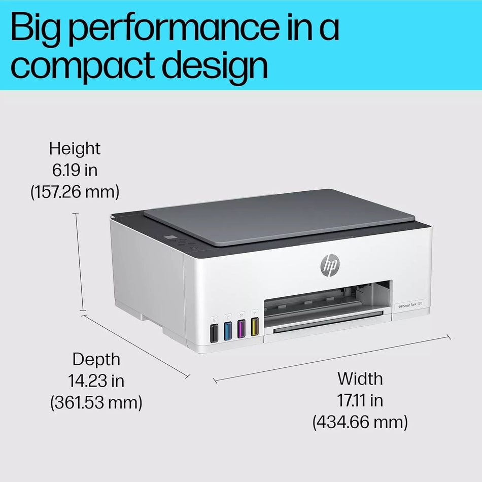 HP Smart Tank 520 All-in-One Printer with Extra Black Ink