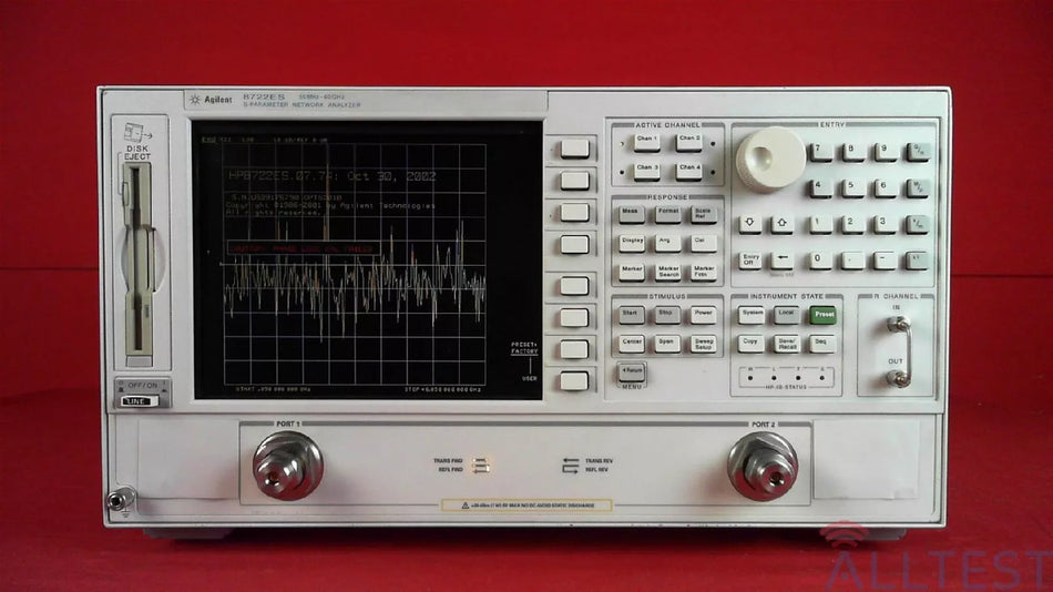 Agilent Keysight 8722ES 10 US39175790 Vector Network Analyzer, 50MHz to 40GHz