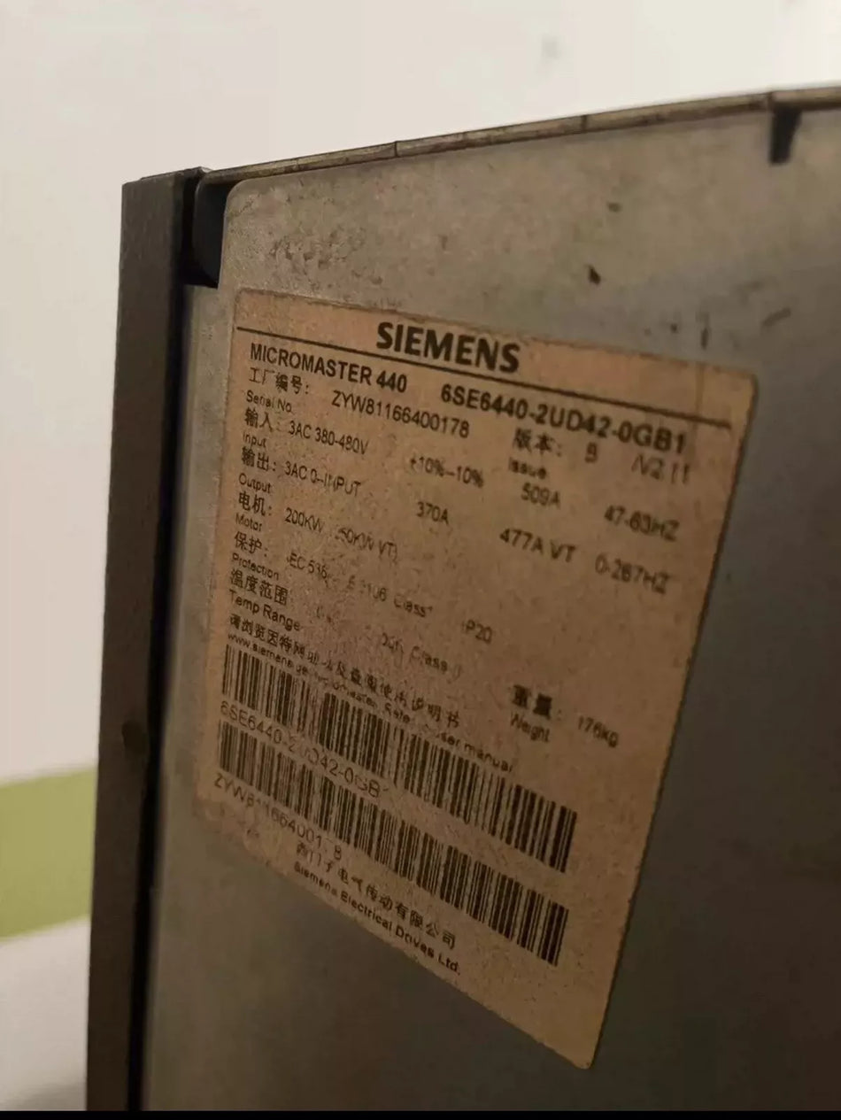 6SE6440-2UD42-0GB1 Siemens Drive Controller Module