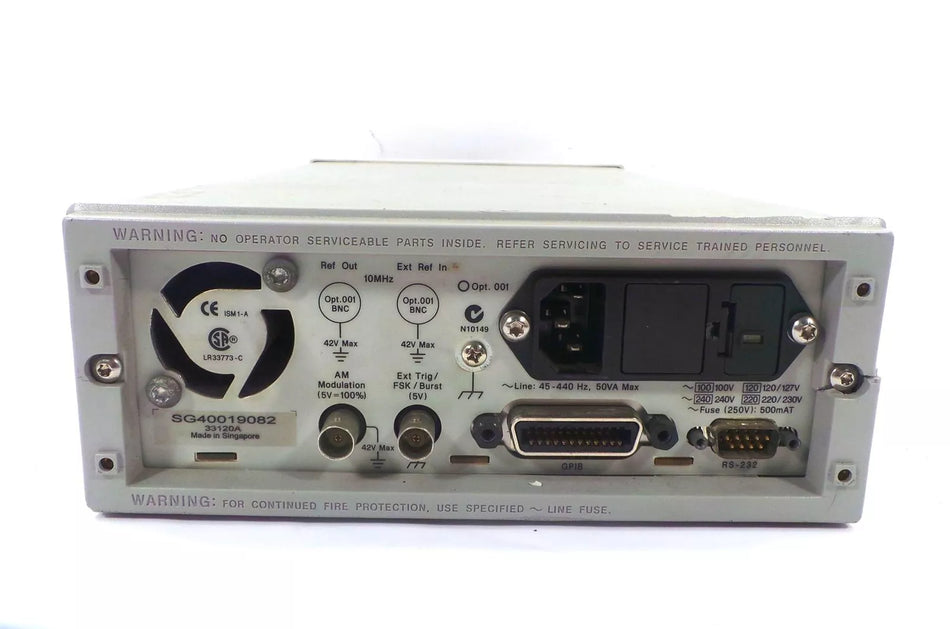 Agilent 33120A 15MHz Function / Arbitrary Waveform Generator