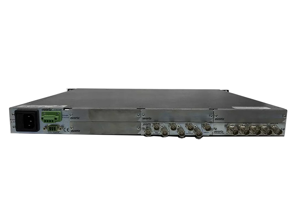Evertz 7701 Multiframe with 7710DCDA-HD and 7750SRG-HD