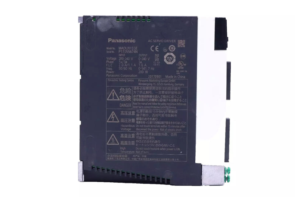 Panasonic MADLN15SE AC Servo Drive 200W Motor Driver for CNC Automation
