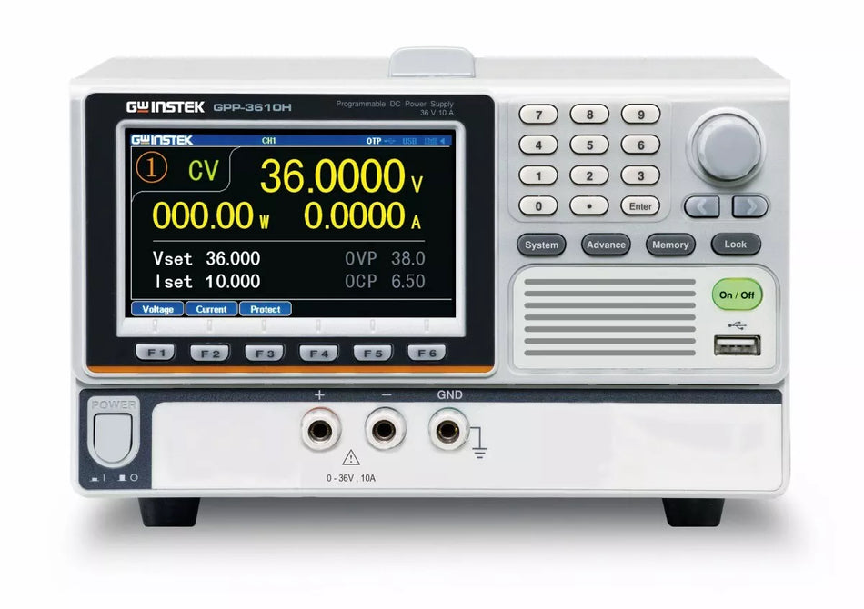 GW Instek GPP-3610H Single-Channel Programmable DC Power Supply 1mV/0.2mA
