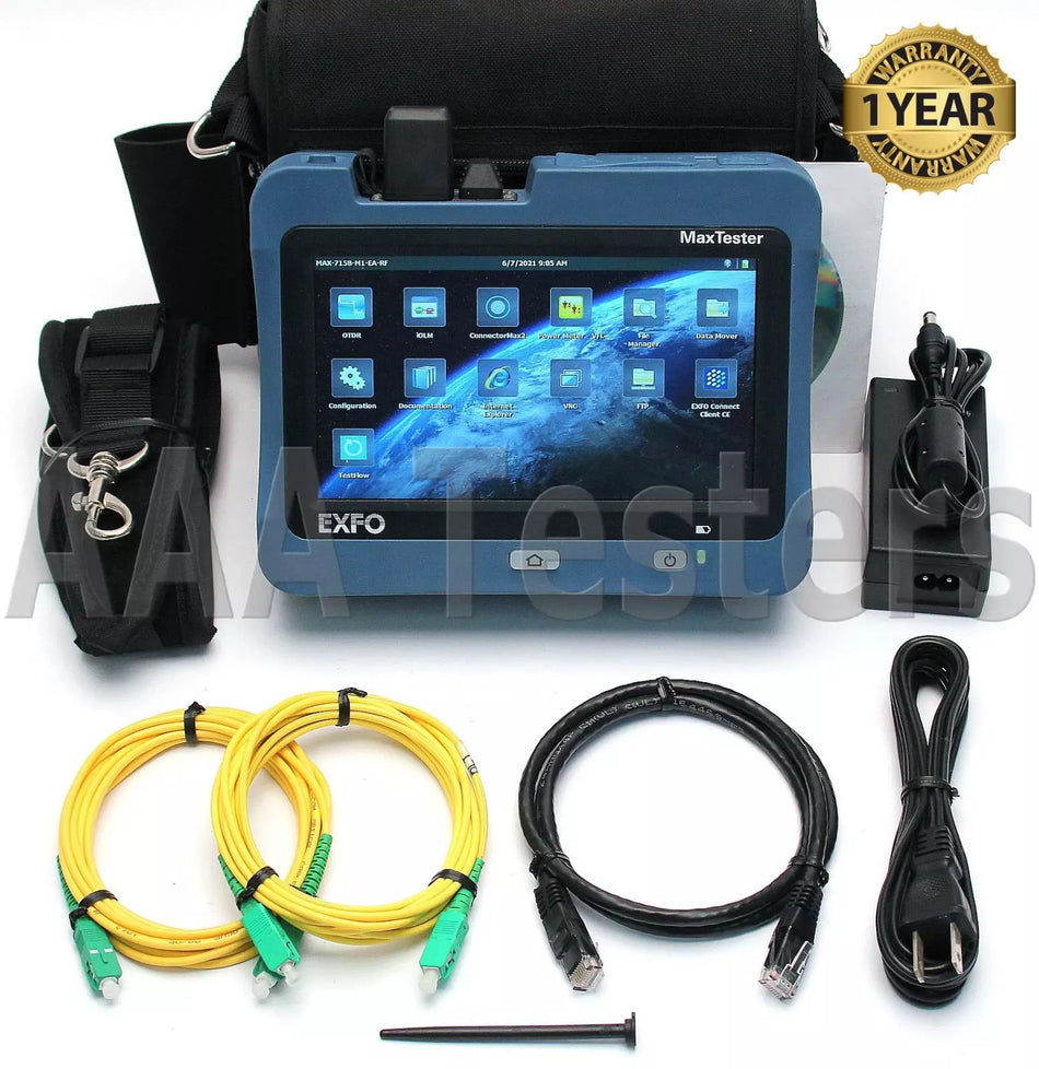 EXFO MAX-715B MaxTester iOLM 1310 / 1550 Fiber OTDR w/ PM & VFL MAX-715B-M1-EA