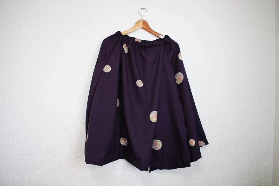 Japanese Kimono remake Wrap around skirt