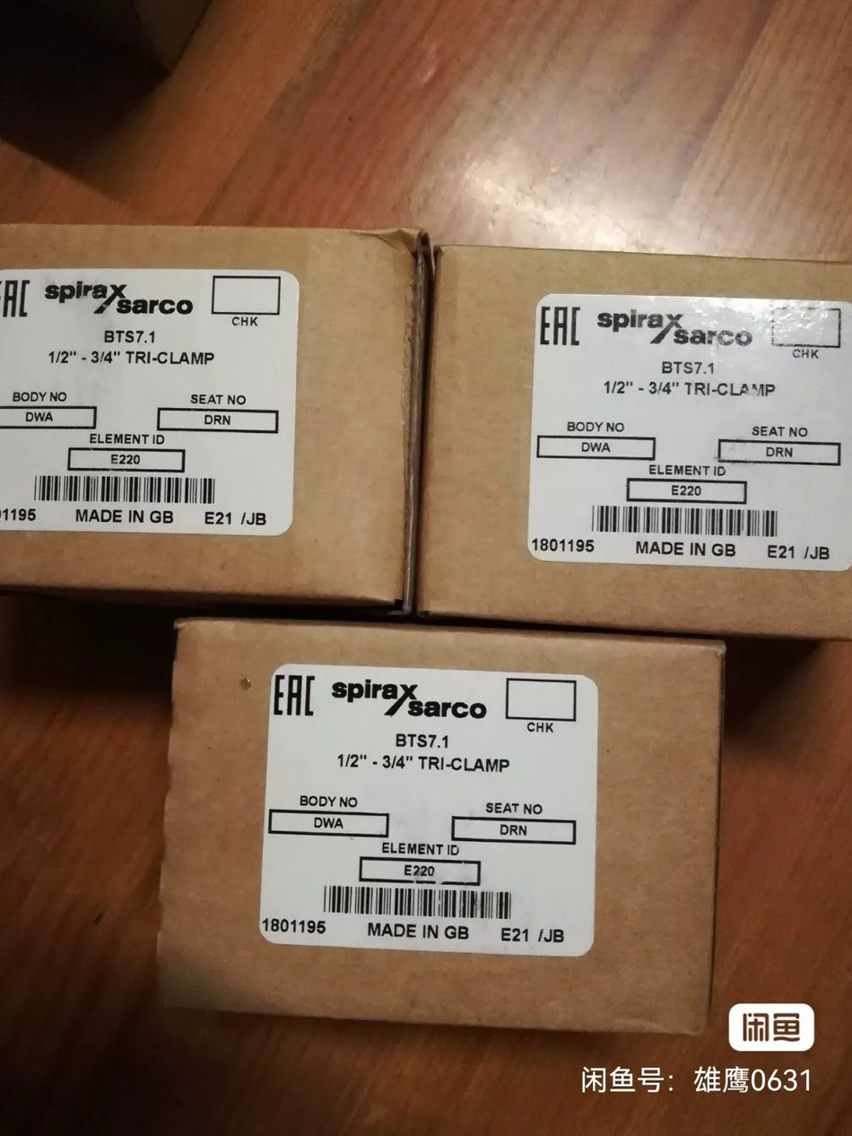 1 PC NEW spirax sarco BTS7.1 1/2 -3/4  TRI-CLAMP Trap #B7487 CL