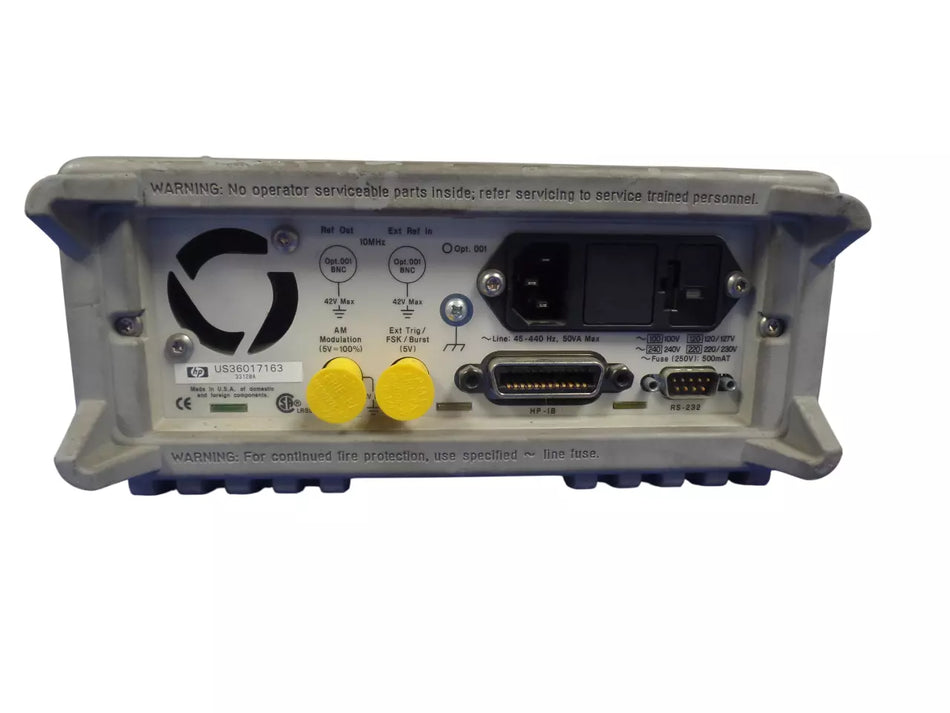 HP 33120A 15MHz Function Arbitrary Waveform Generator