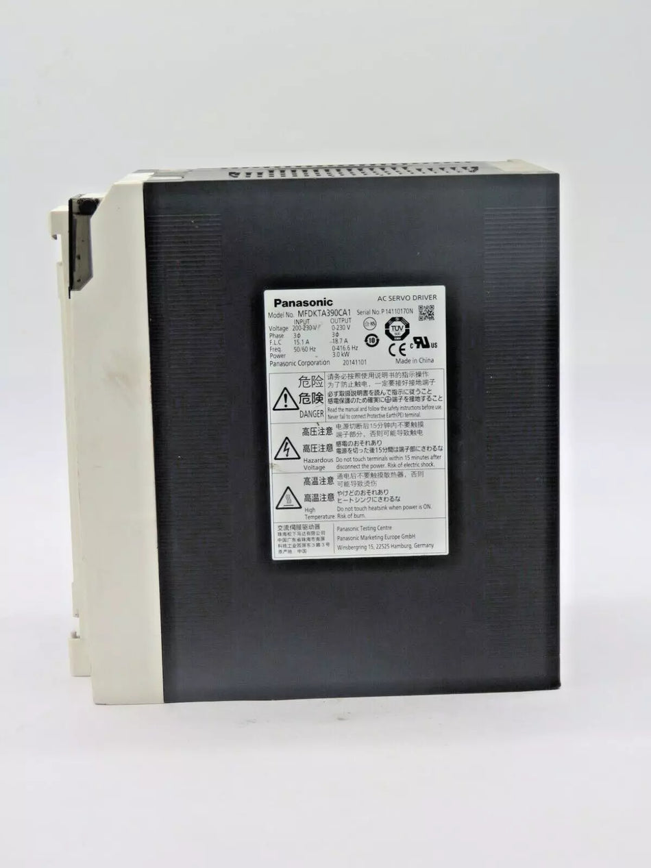 Panasonic MKDKTA390CA1 AC Servo Motor Drive 3 Phase - USED