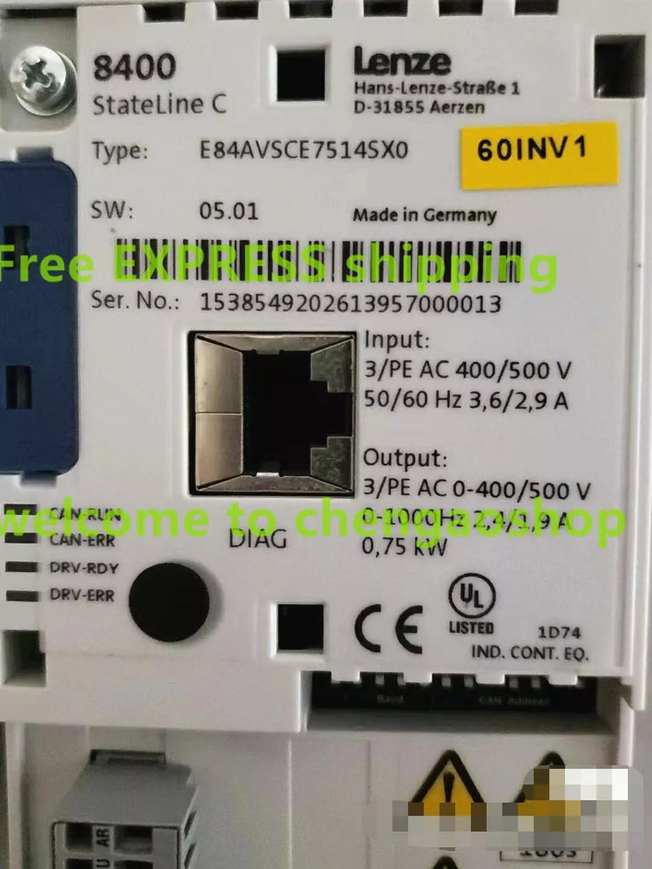 1pc USED Lenze E84AVSCE7514SX0 TESTED By #V5G0 CH