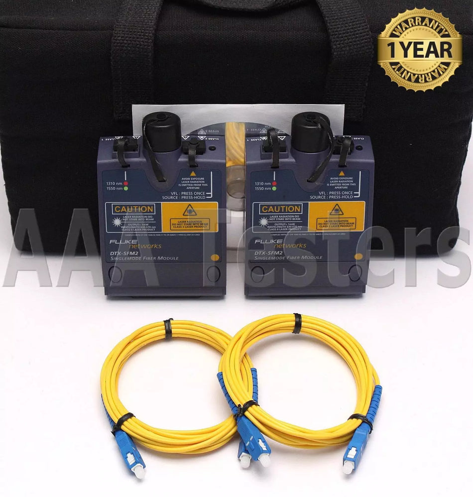 Fluke Networks DTX-SFM2 SM Fiber Modules 4 DTX-1800 DTX-1200 DTX-SFM DTX