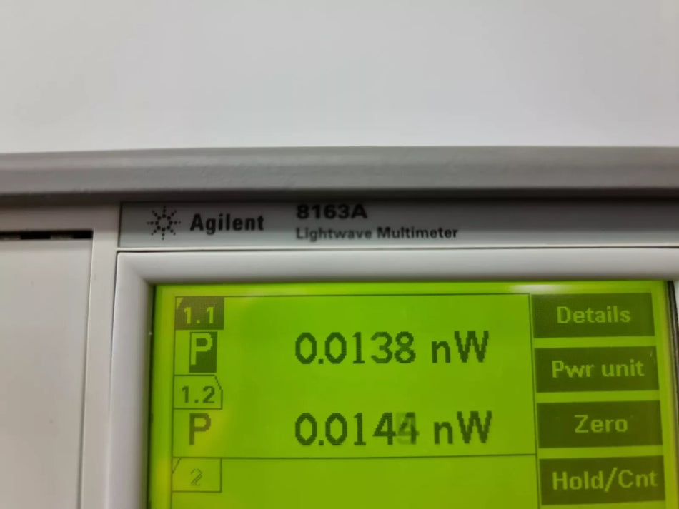 Agilent 8163A Lightwave Multimeter with 81635A Power Sensor