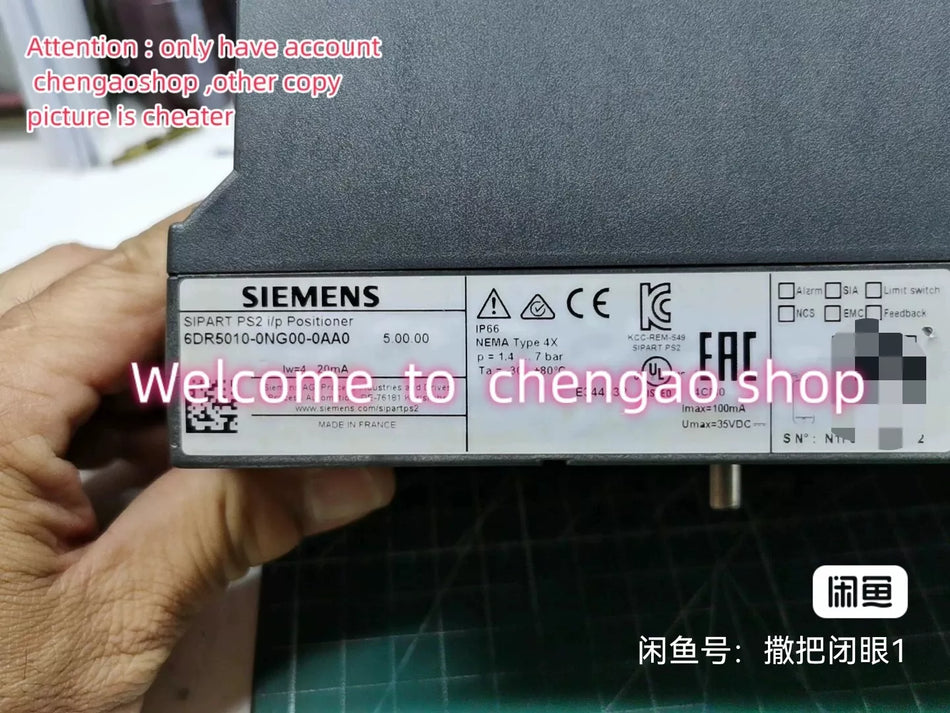 1 PC USED TEST OK 6DR5010-0NG00-0AA0 Positioner