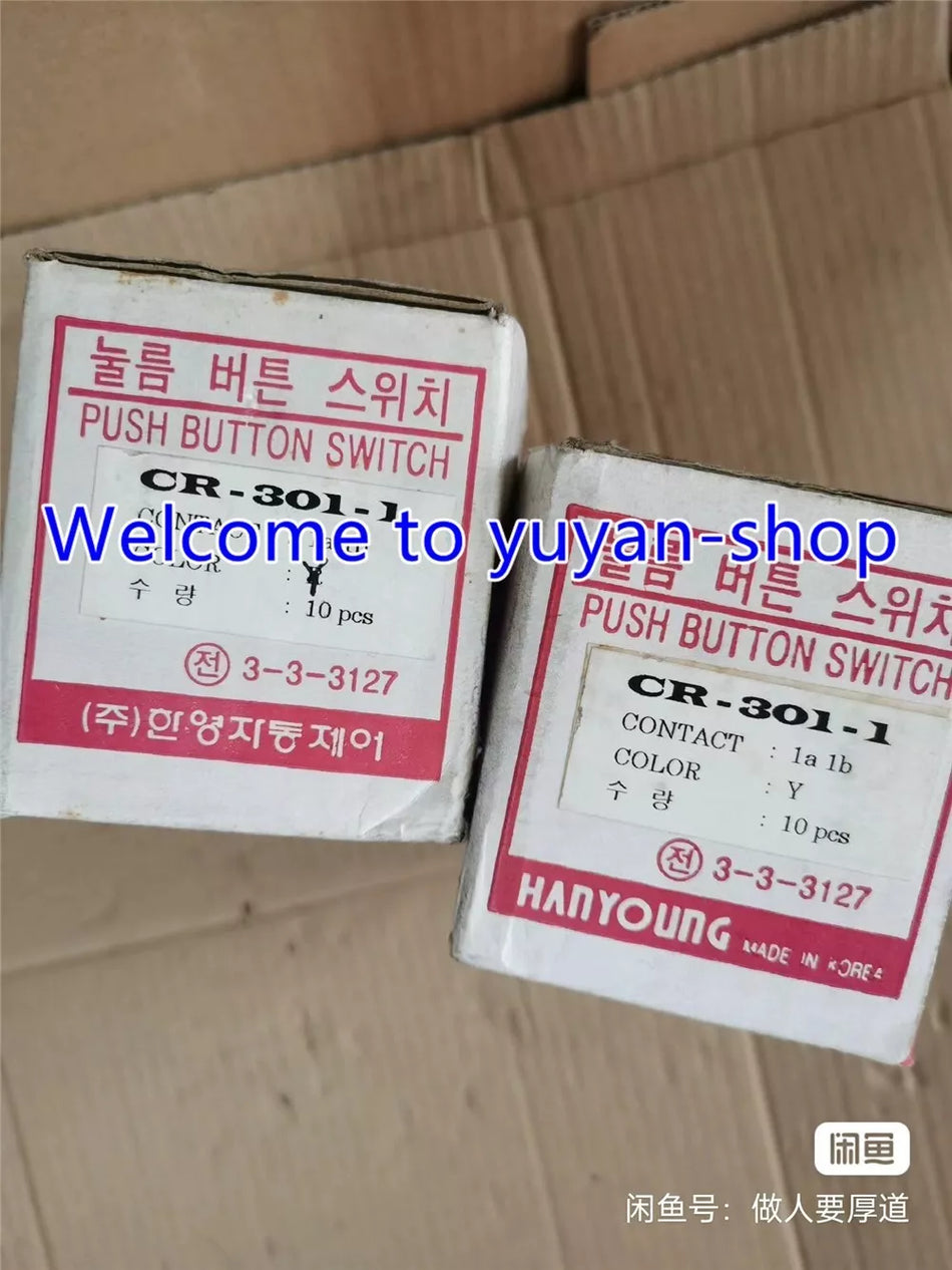 1PCS NEW FOR Hanyoung CR-303-1 push button switch green