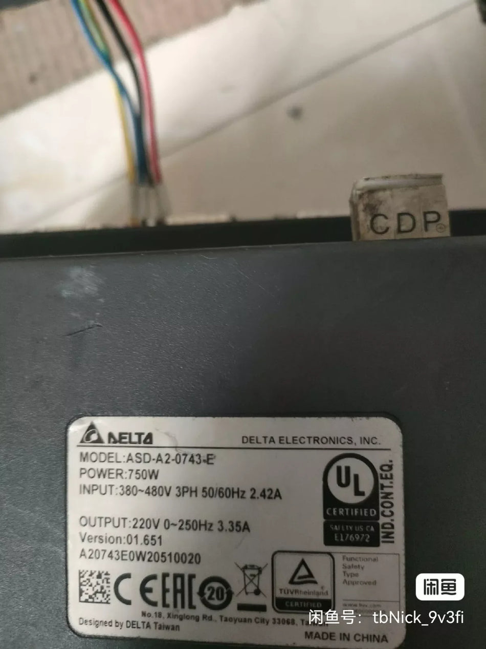 1 PC USED GOOD ASD-A2-0743-E Servo Driver #B7984 CL