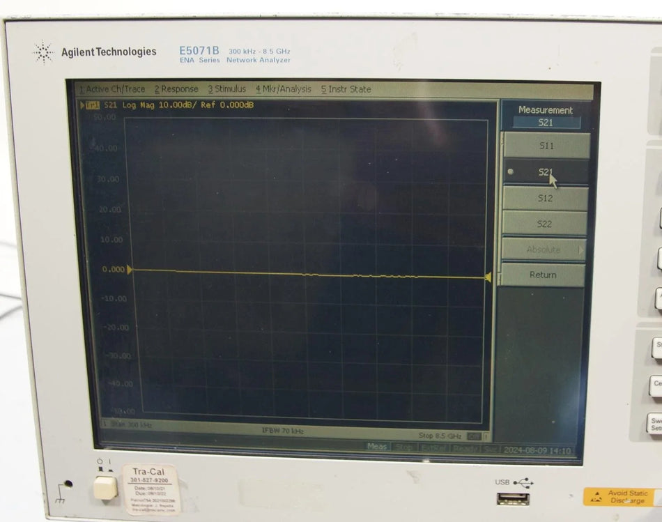 Agilent Keysight E5071B 9kHz - 8.5GHz ENA Network Analyzer OPT 016 214 UNQ