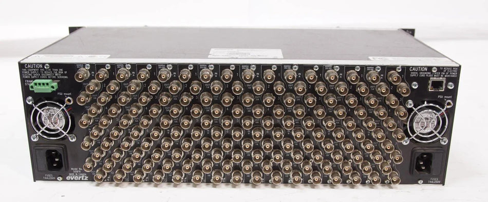 Evertz 500FR Frame with 500FC & 500DA2Q-HD Boards