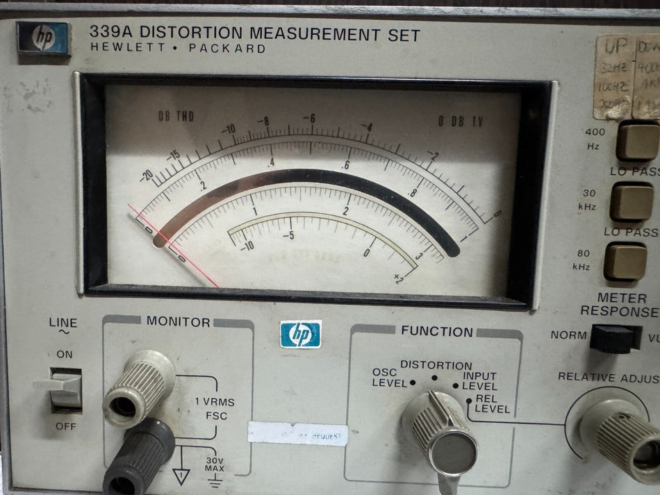 Distortion Measurement Set 339A by HP