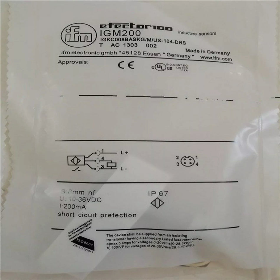 1PC IFM IGM200 Proximity Switch Sensor IGM200 - New, Expedited Shipping